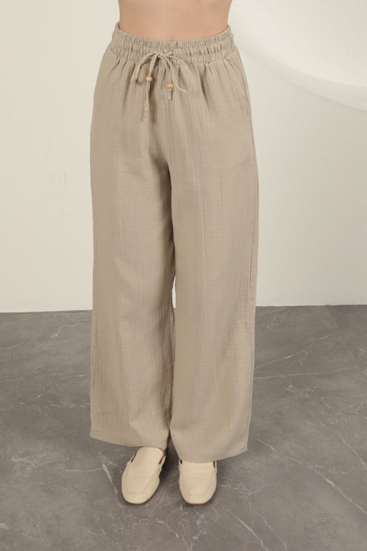 High-Waisted Drawstring Pants. - 9Teen Boutique