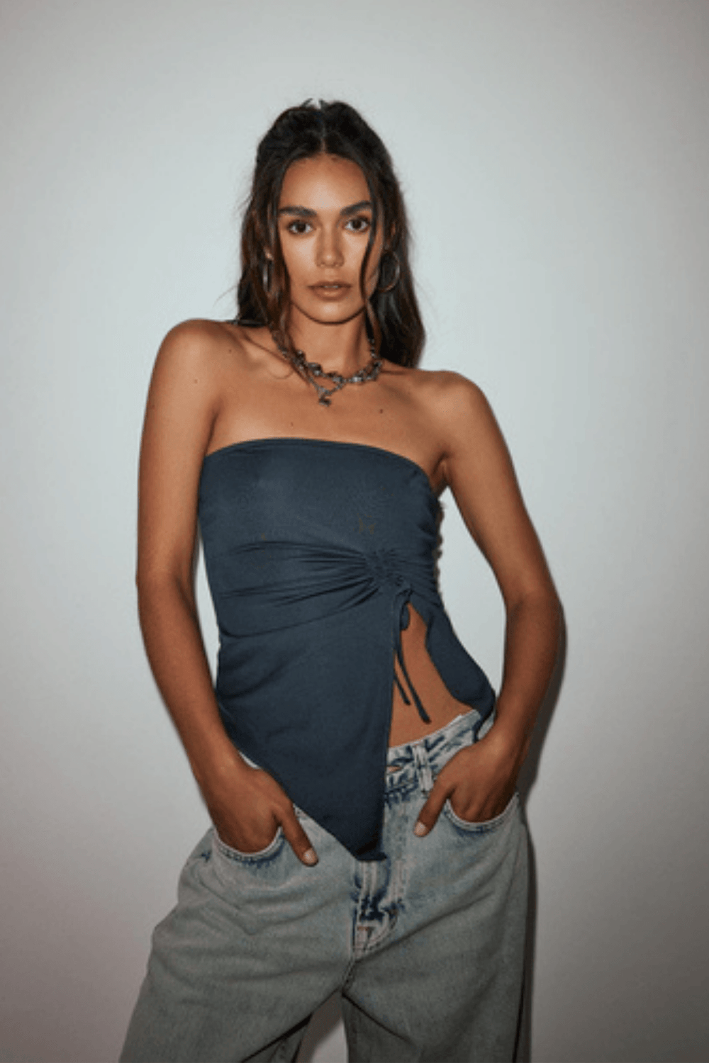 Pull-Tie Tube Top – 9Teen Boutique