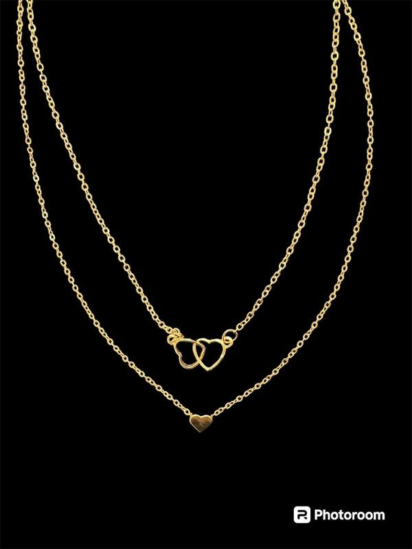 Layered Hearts Necklaces - 9Teen Boutique