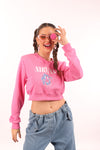 Nirvana Crop Sweatshirt - 9Teen Boutique