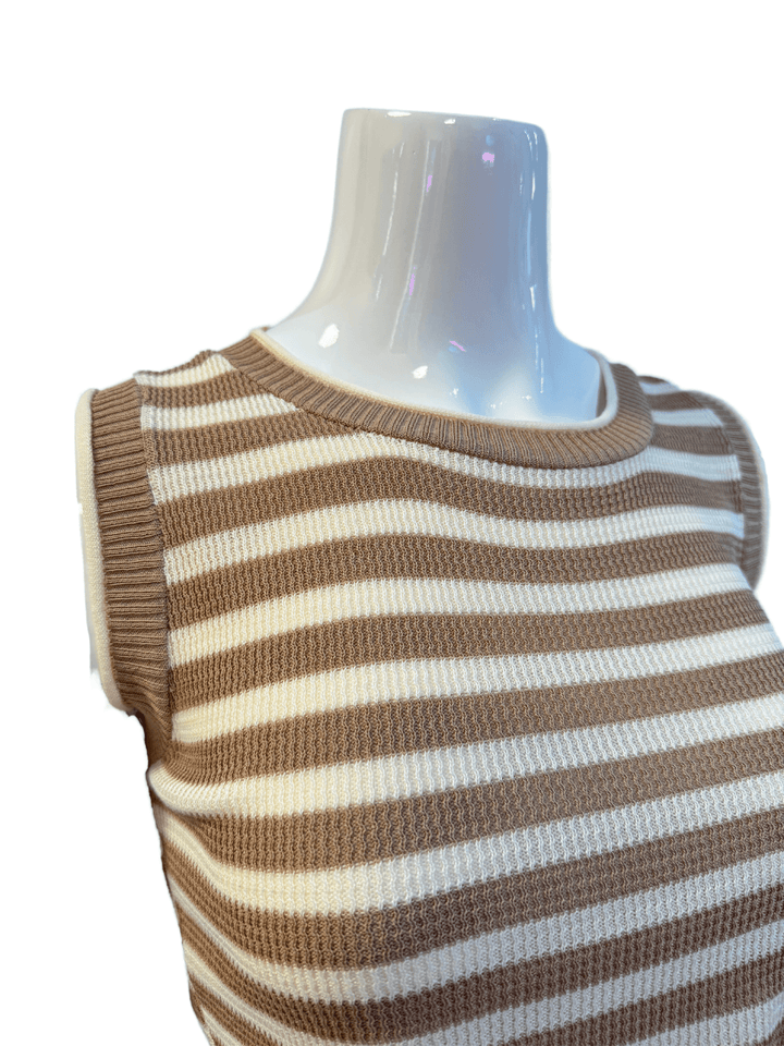 Stripped Summer Vest - 9Teen Boutique