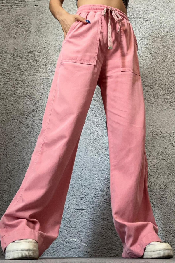 Hi-Rise Pink Pants