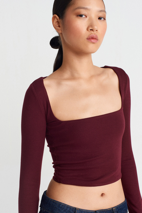 Square Neck Crop