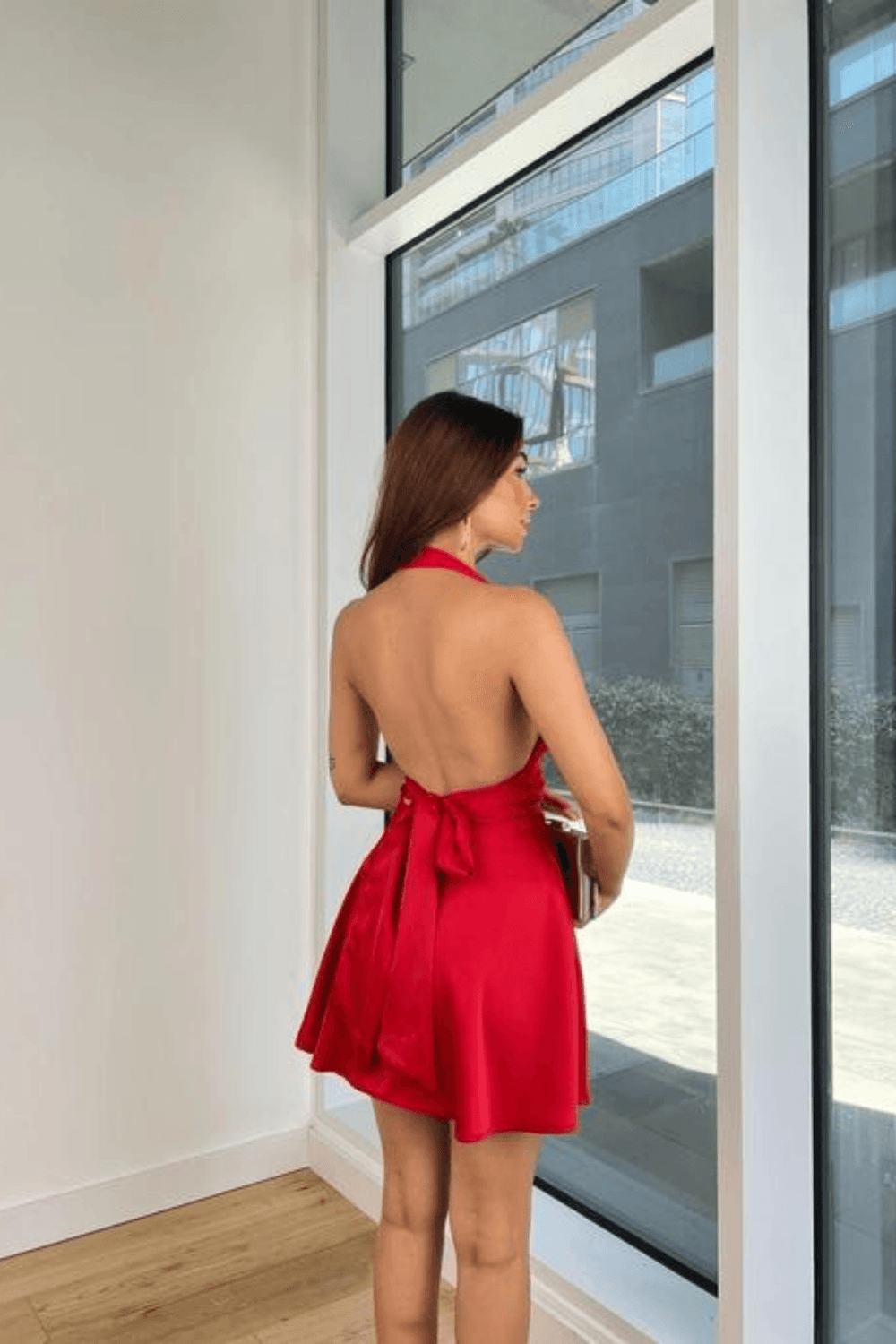 ワンピース S backless halter dress mini Amazon.com: LOOBIS Women's 2024 Summer Backless Mini Dress
