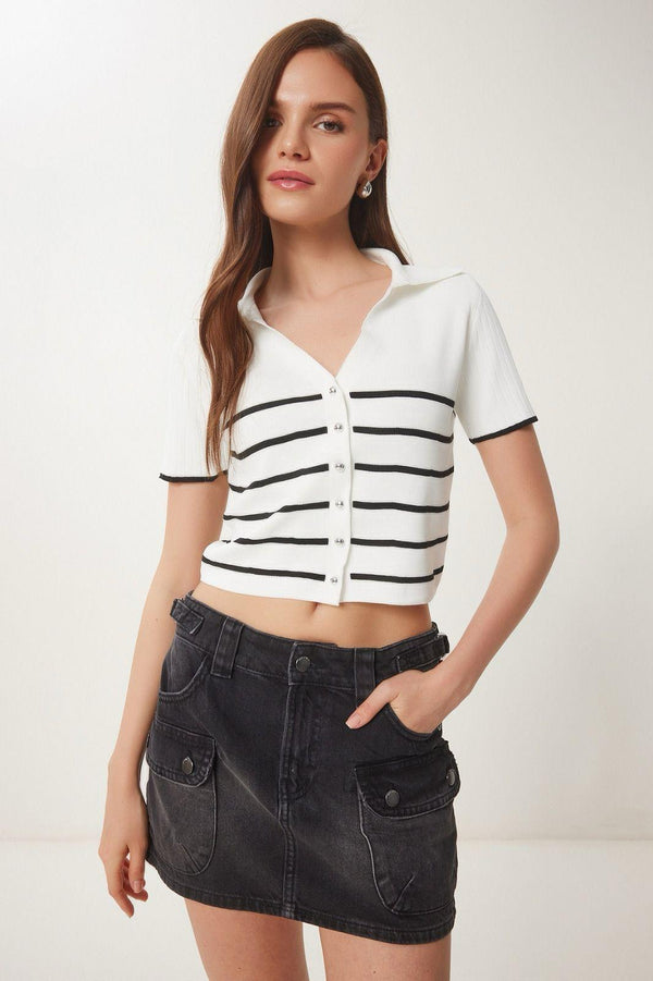 Sailor Striped Button Shirt