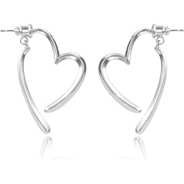 Silver Heart Earrings