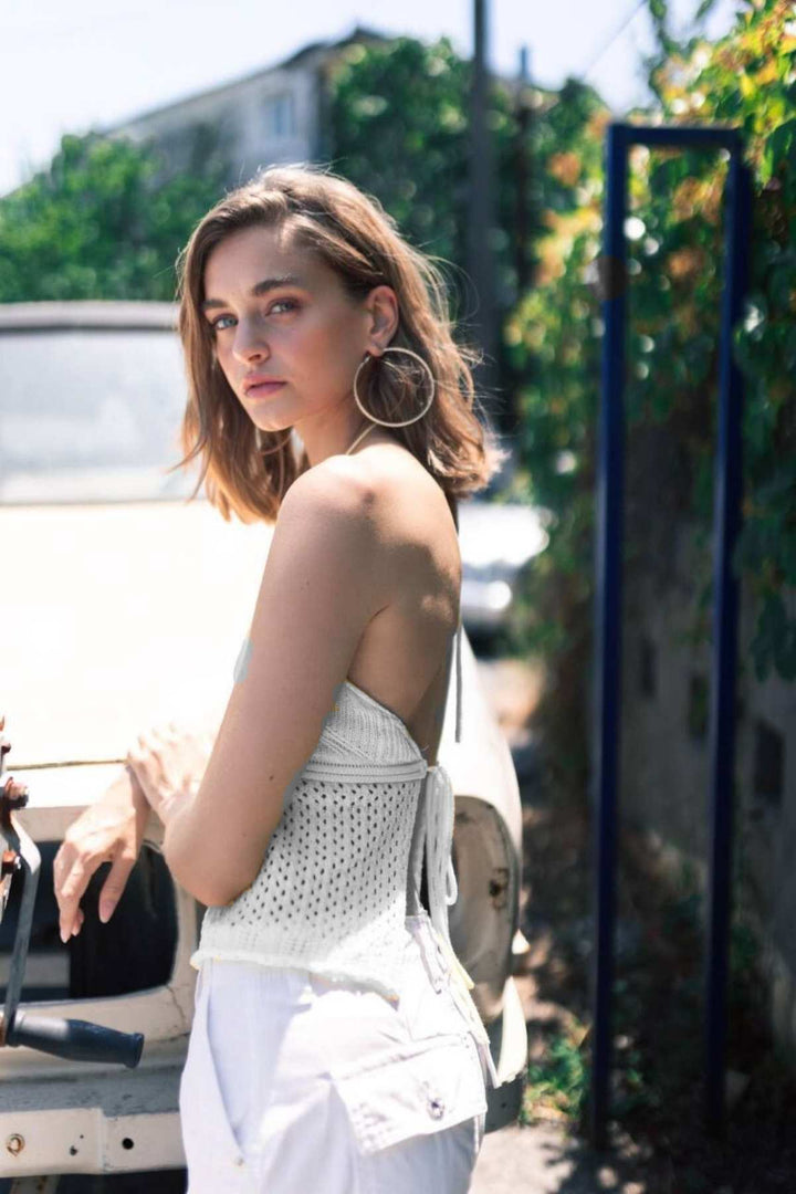 Bohemian Crochet Halter Top - 9Teen Boutique