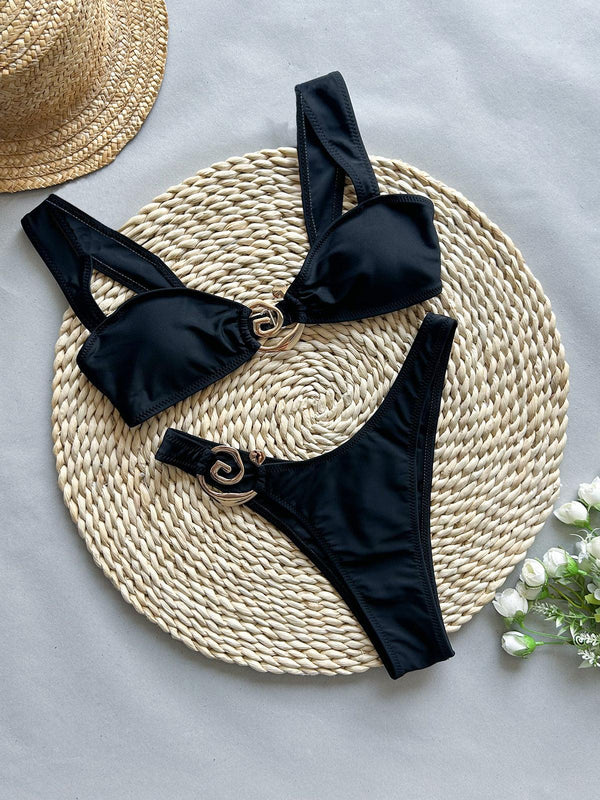 Gold Ring Detail Bikini Bottom - 9Teen Boutique