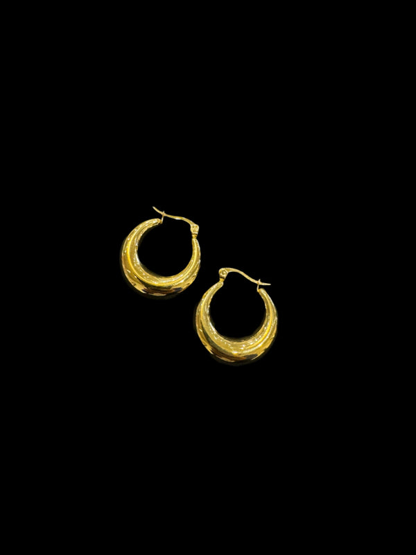 Thin C Hoop Earrings