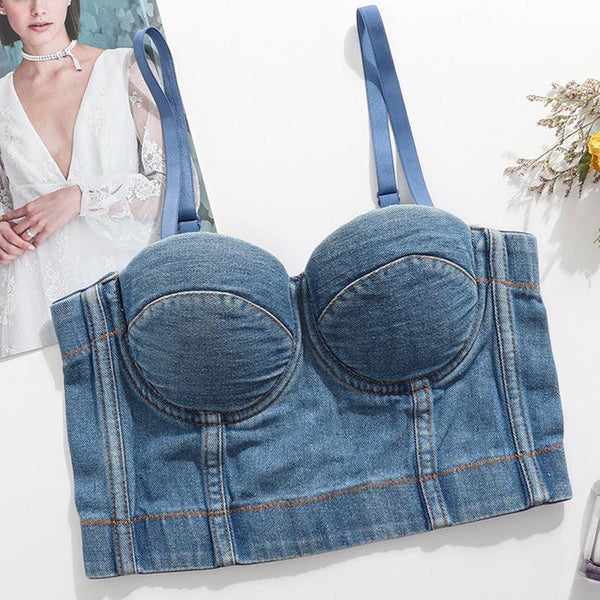 Jean Crop Top - 9Teen Boutique