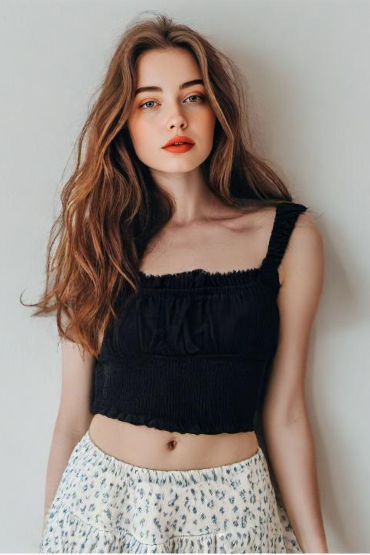 Ruched Crop Top - 9Teen Boutique