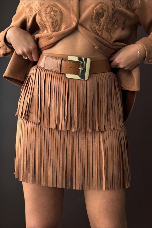 Cowgirl Suede Skirt