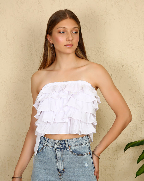 Tube Frill Layered Top